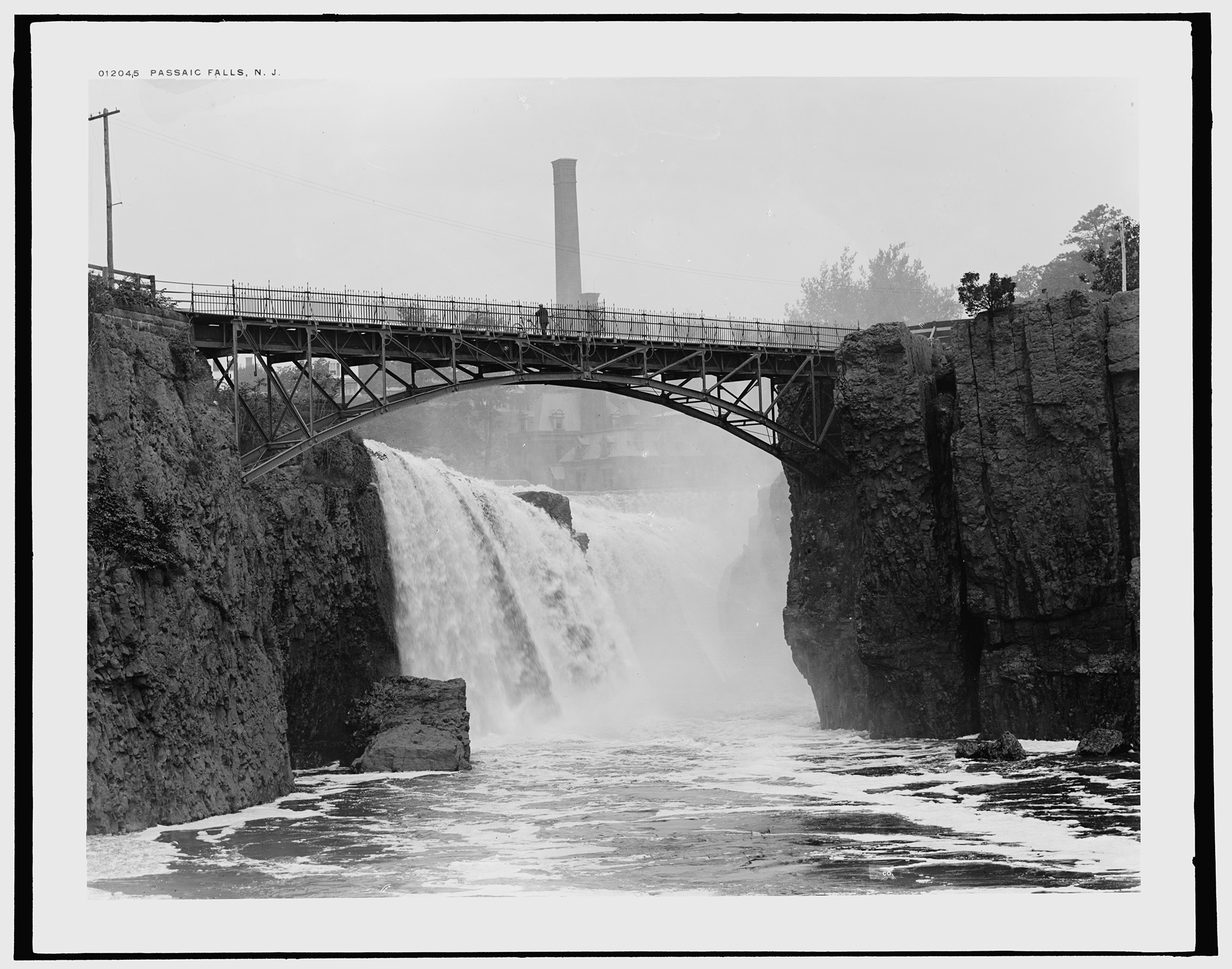 <p>Detroit Publishing Co., Copyright Claimant, and Publisher Detroit Publishing Co. Passaic Falls, N.J. New Jersey United States Passaic River Paterson, ca. 1900.</p>
