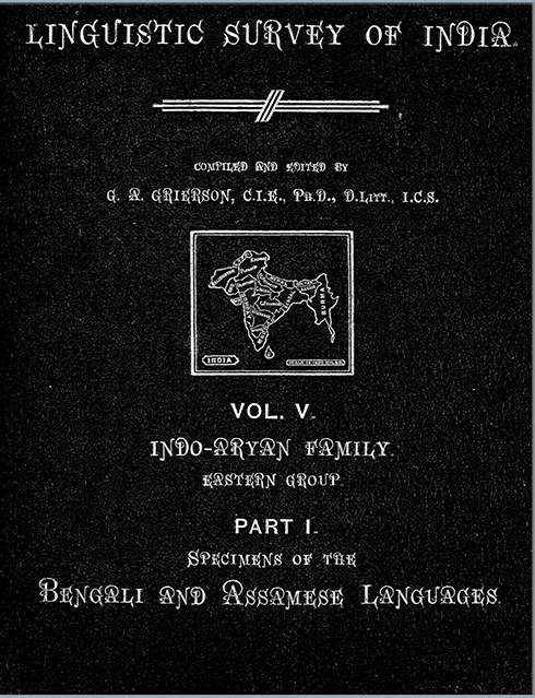 <p>Linguistic Survey of India, Volume V, Part I, 1911. Courtesy: archive.org</p>