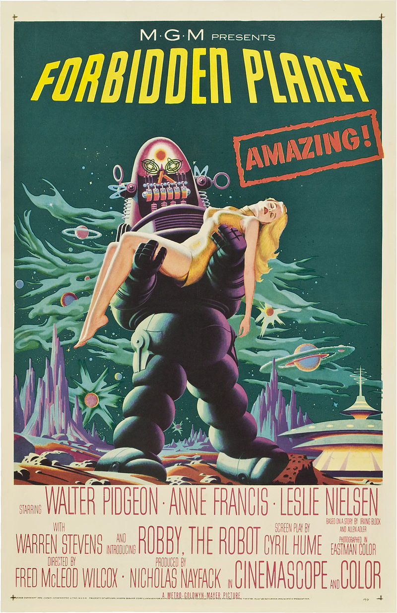 <p>Theatrical poster for the film Forbidden Planet (1956).</p>