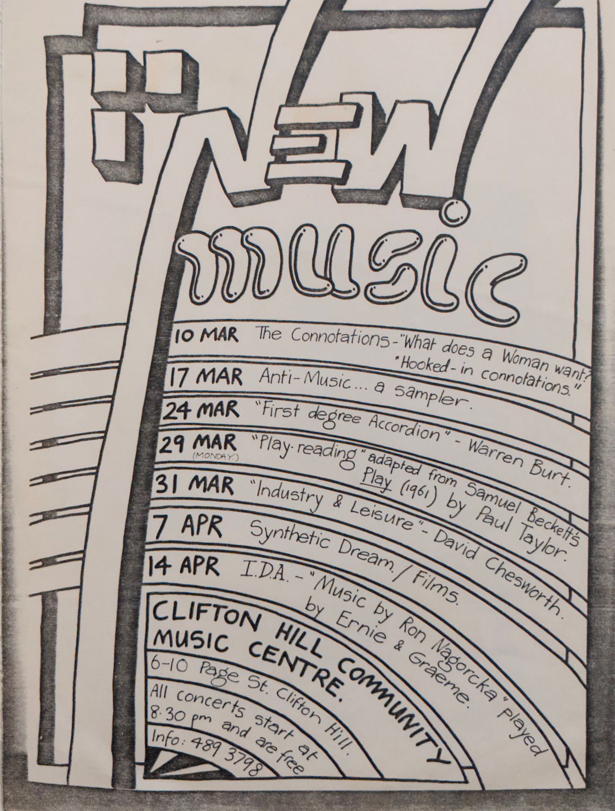 <p>Clifton Hill Community Music Centre poster.</p>