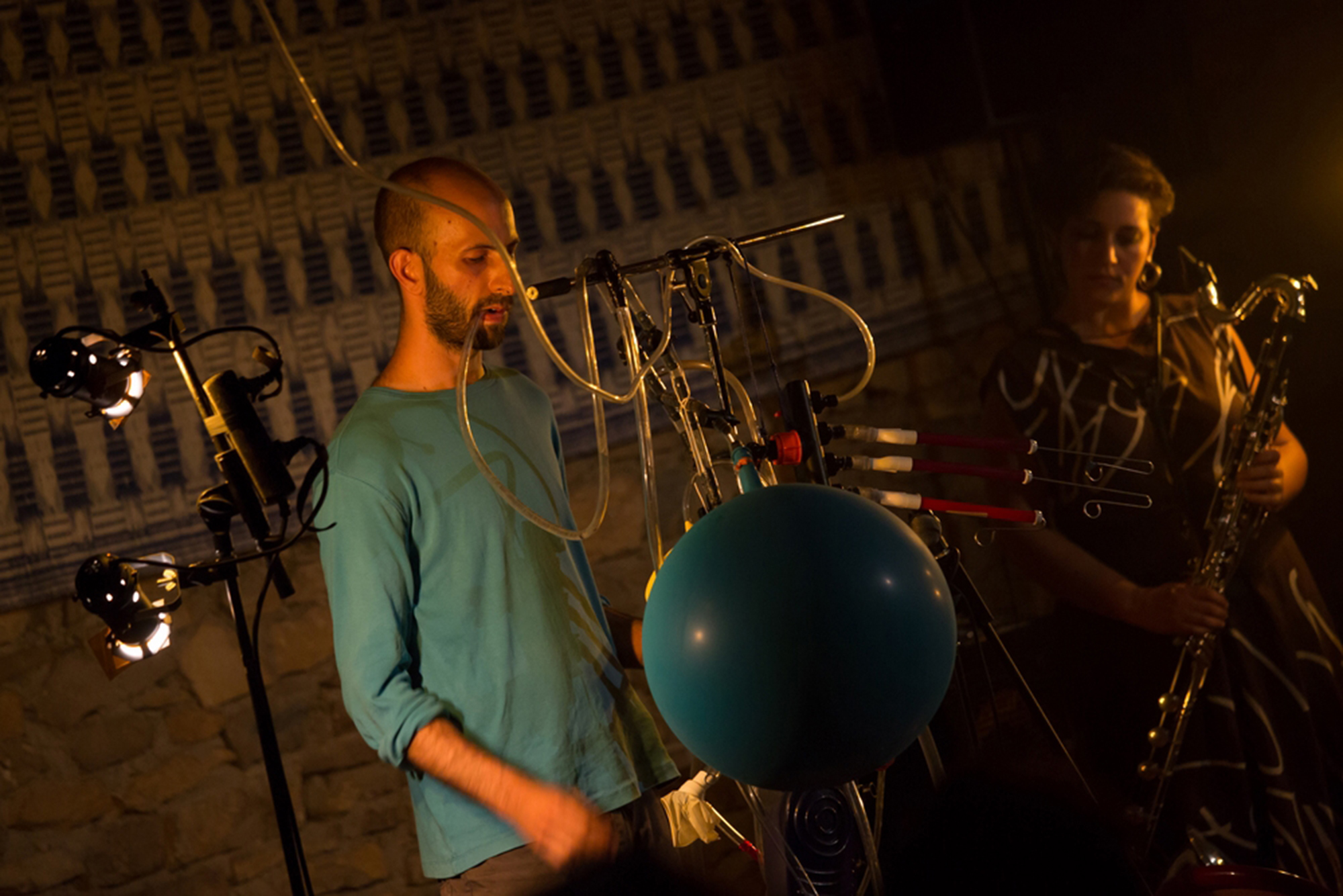 <p>Dale Gorfinkel with Aviva Endean and Heddy Boubaker (not pictured), Pli Festival, France, 2016. Photo: TBC.</p>