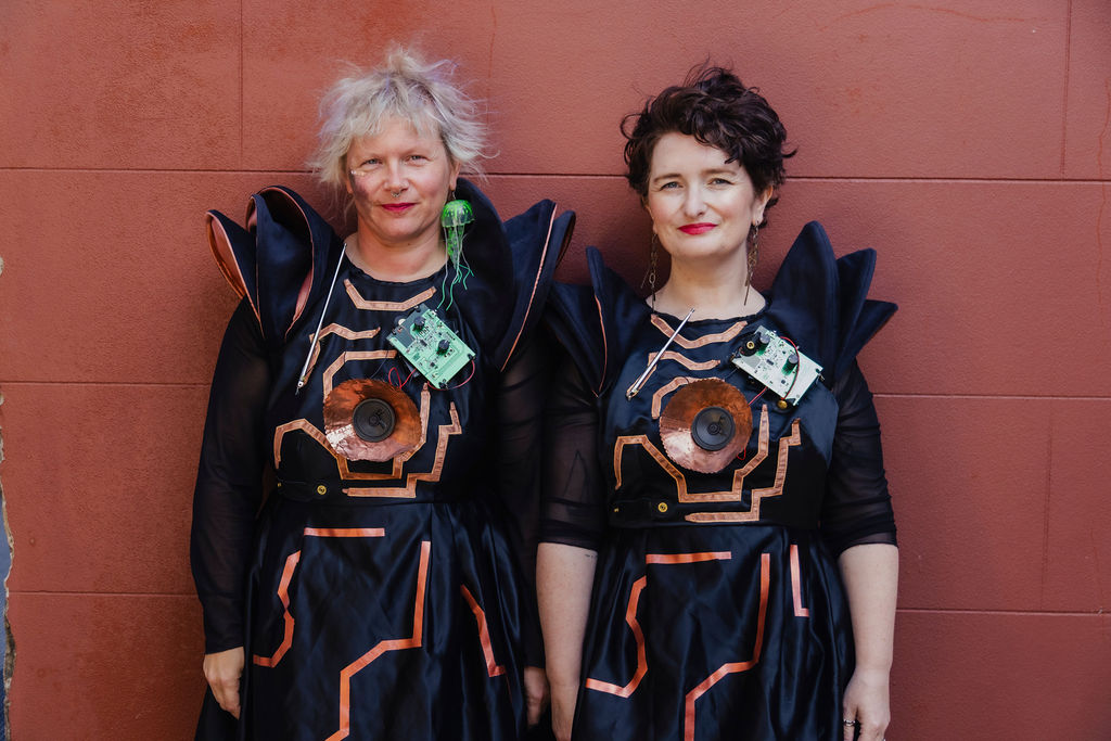 <p>Sisters Akousmatica. Photo: Byron Martin</p>