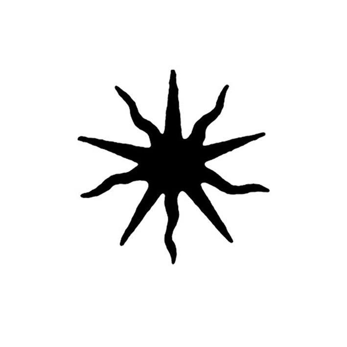 <p>Image: Coil’s black sun logo.</p>