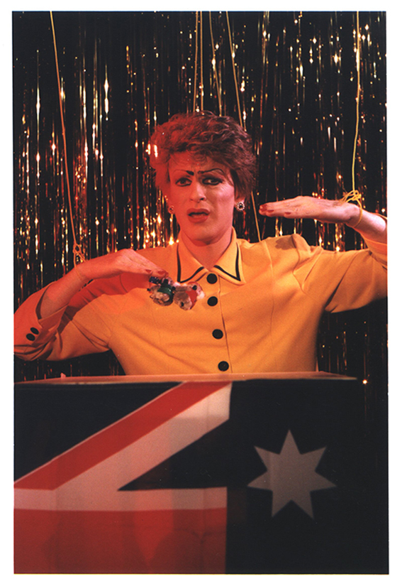<p>Pauline Pantsdown promotional photo, 1998.</p>