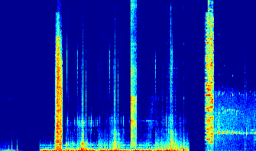 <p>Image: spectrogram of simulated heartbeat rhythm taken from a soundscape composed by Victoria Pham. </p>